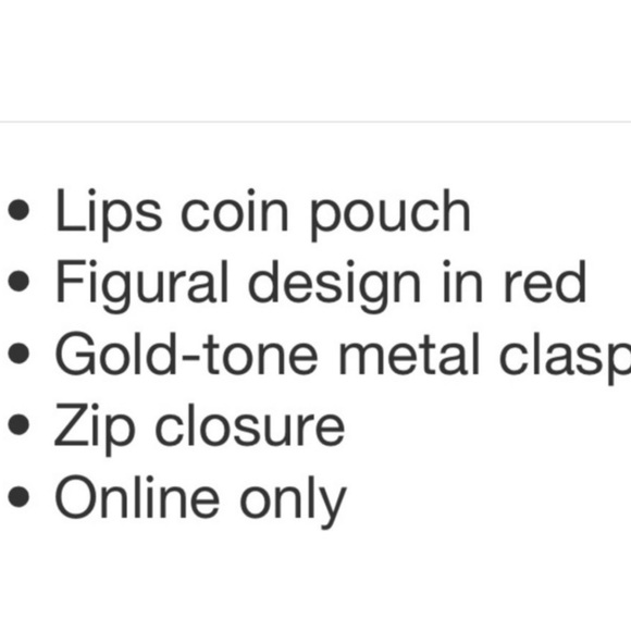 Diane Von Furstenberg x Target Gold Lips Coin Pouch Keychain - Picture 7 of 8